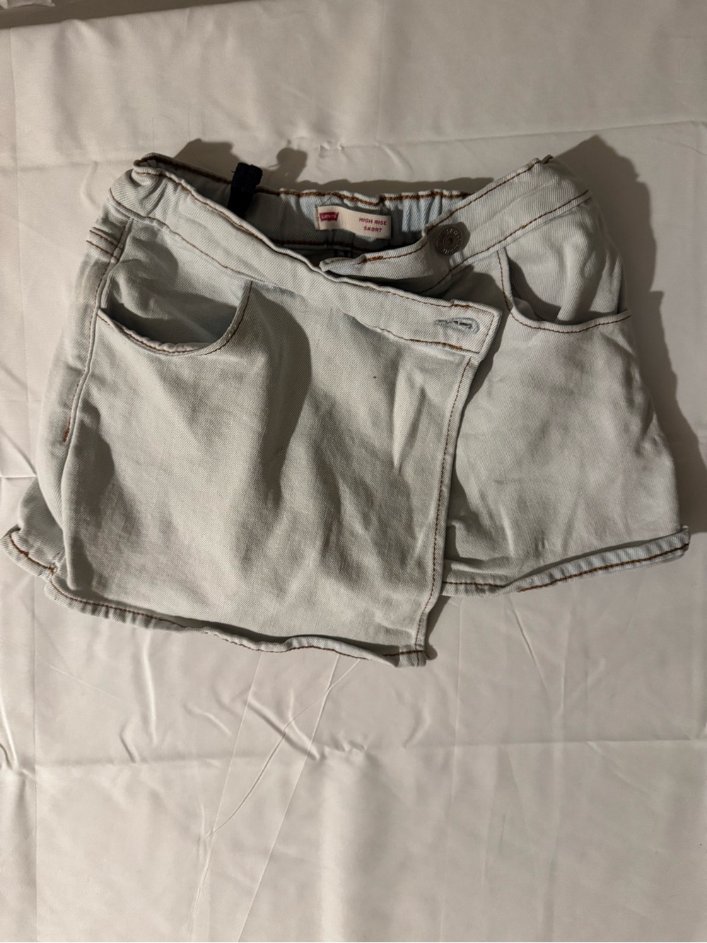 Light Blue Denim Skort Shorts - Levi's